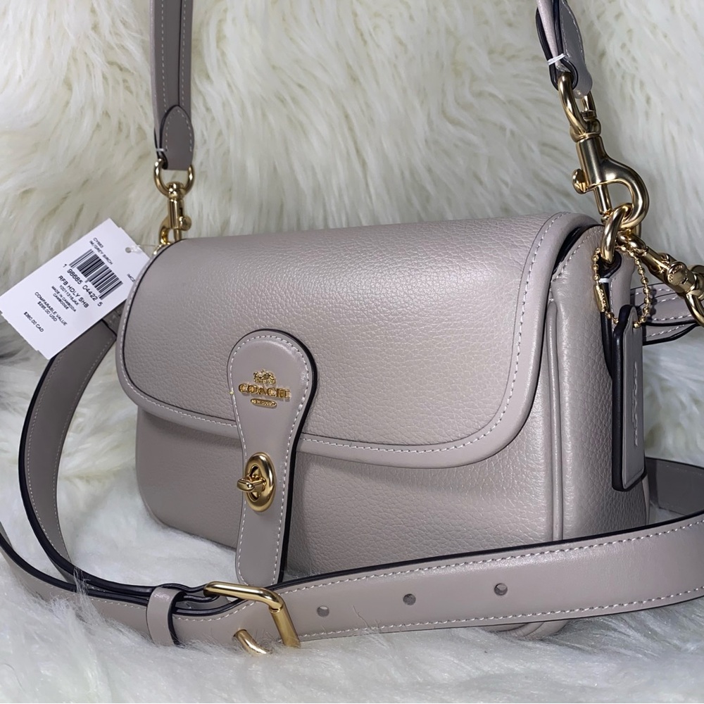 Coach 🤍 leather purse Hadley Shoulder Bag New with tags - Picture 2 of 15